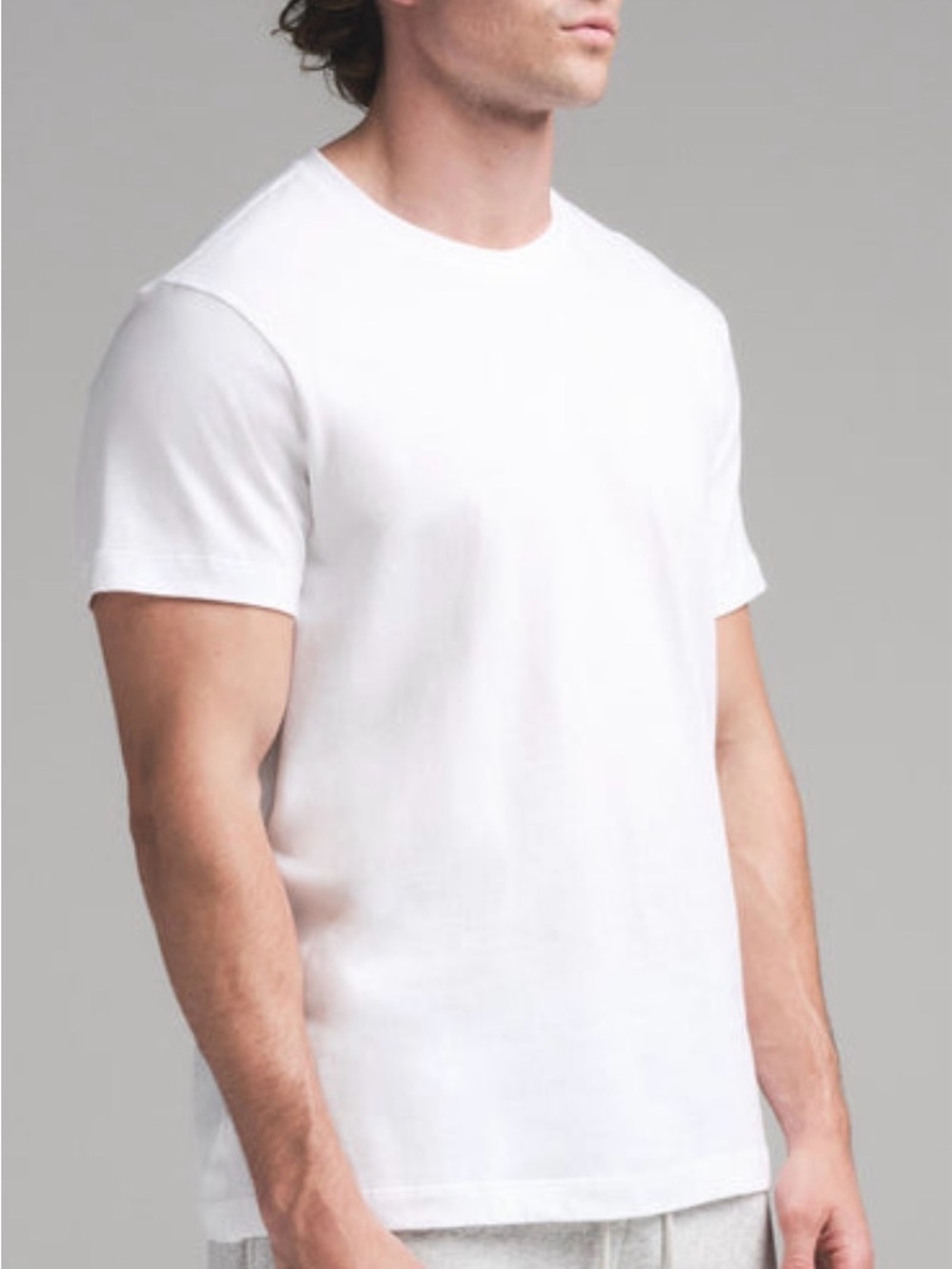 NWT SKIMS Classic Cotton T-Shirt size Medium in Chalk